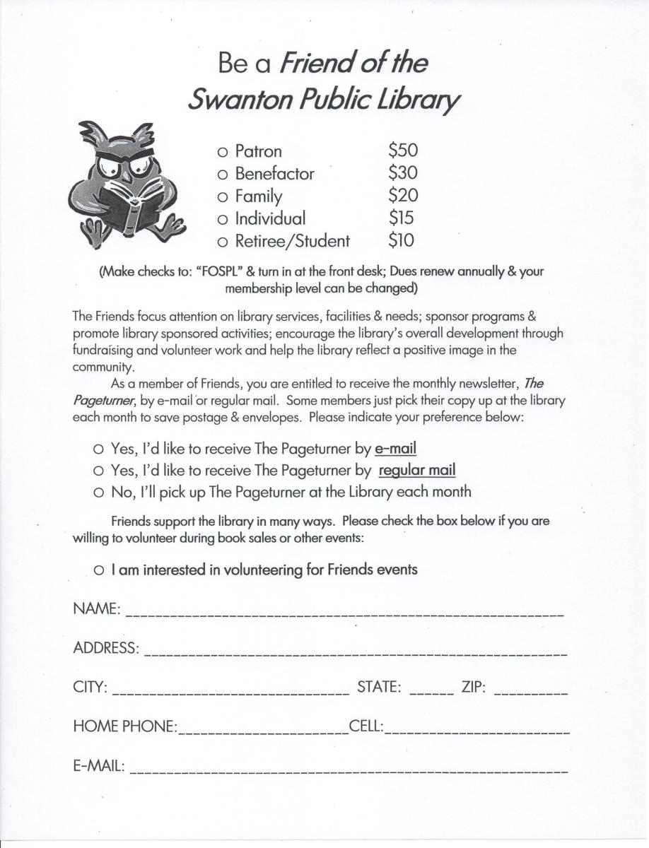 FOSPL Membership Form
